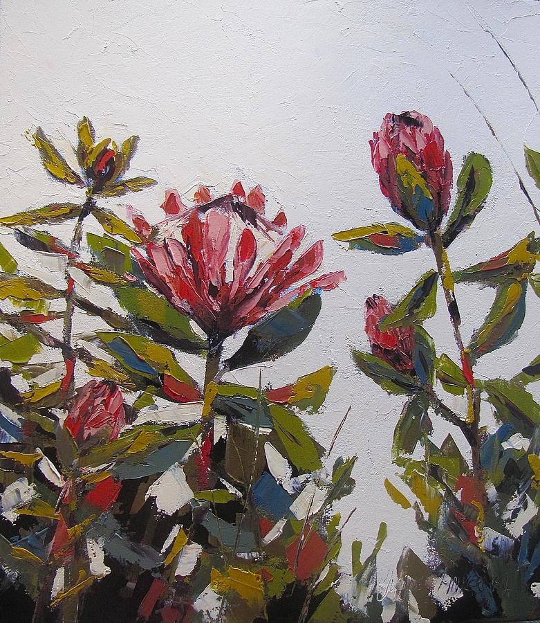 Cape Floral Kingdom 1 Painting by Yvonne Ankerman