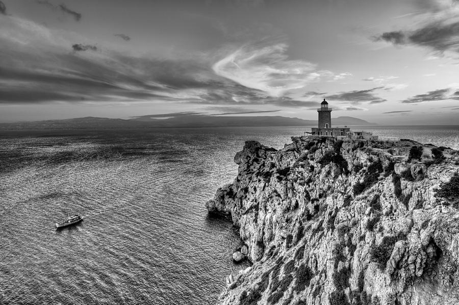 Cape Melagavi lighthouse - Greece #1 Photograph by Constantinos Iliopoulos