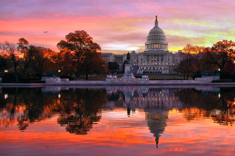Capitol Dawn #1 Photograph by Mitch Cat
