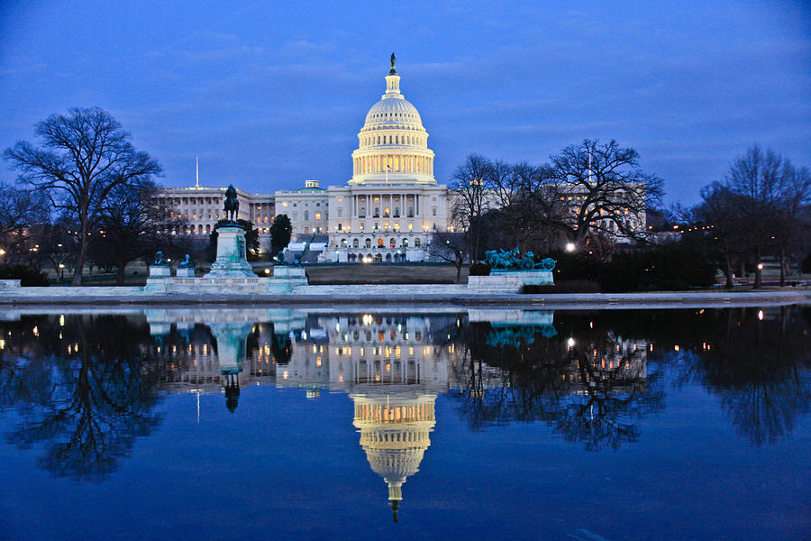 Capitol Reflecting Pool Photograph by Richard Nowitz - Fine Art America