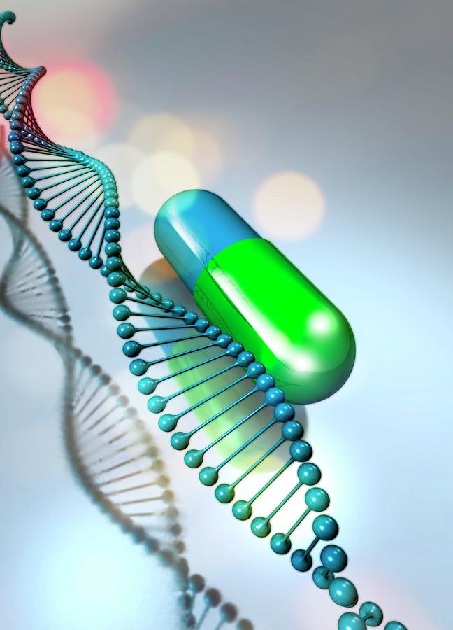 Capsule With Dna Photograph by Victor Habbick Visions/science Photo ...