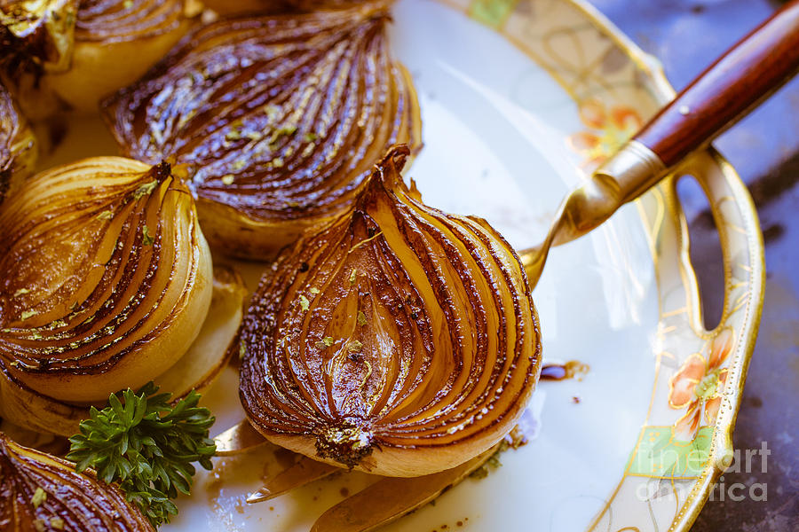 Vegetable Photograph - Caramelized balsamic onions #2 by Edward Fielding