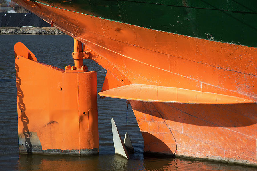 Cargo Ship Rudder Photograph by Jim West - Pixels