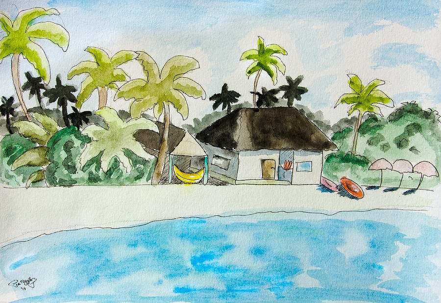 Caribbean Scenery #1 Painting by Pati Photography