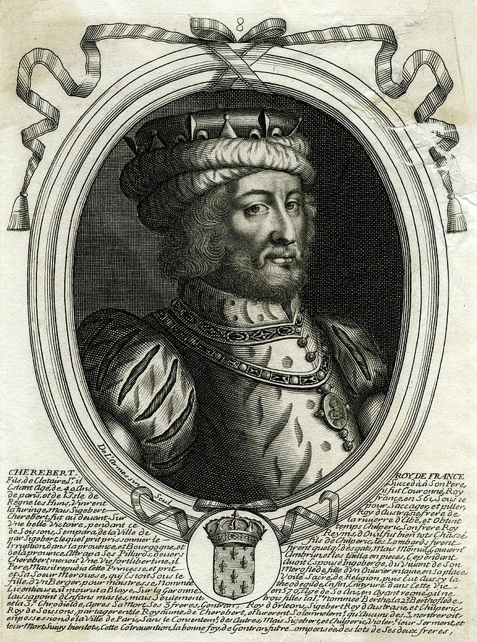 Caribert Neustrian King Of Paris, First Drawing by Mary Evans Picture ...