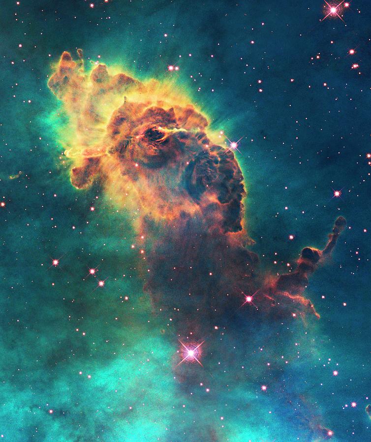 Carina Nebula Pillar #1 Photograph by Nasa/esa/stsci/hubble Sm4 Ero Team/science Photo Library