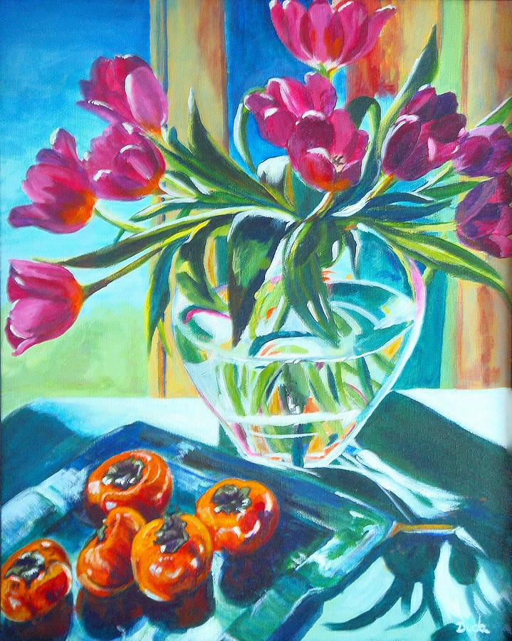 Carins Tulips Painting by Susan Duda