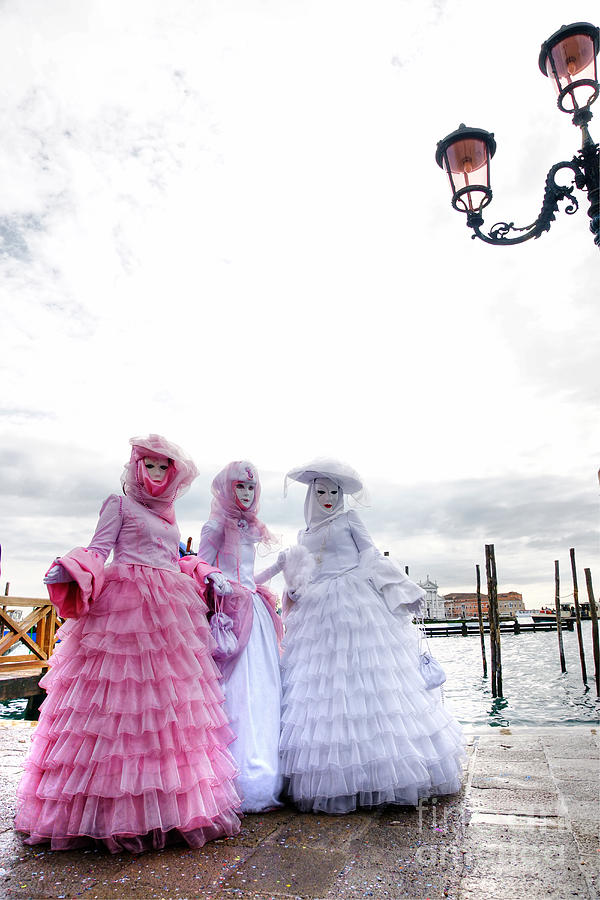 Carnival masks in Venice #1 Photograph by Luciano Mortula