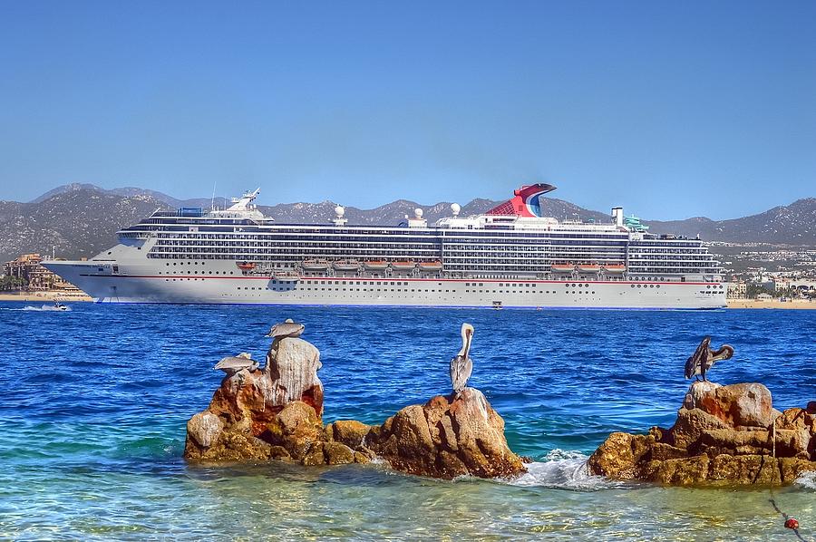Carnival Miracle in Cabo San Lucas #1 Photograph by Paul James Bannerman