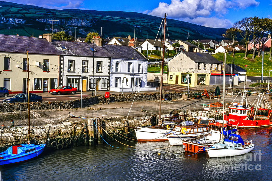 Boat Photograph - Carnlough Harbour #1 by Thomas R Fletcher