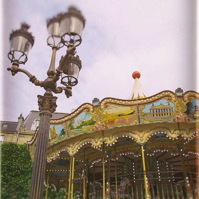 Paris Photograph - Carousel Dreams #1 by Georgia Clare
