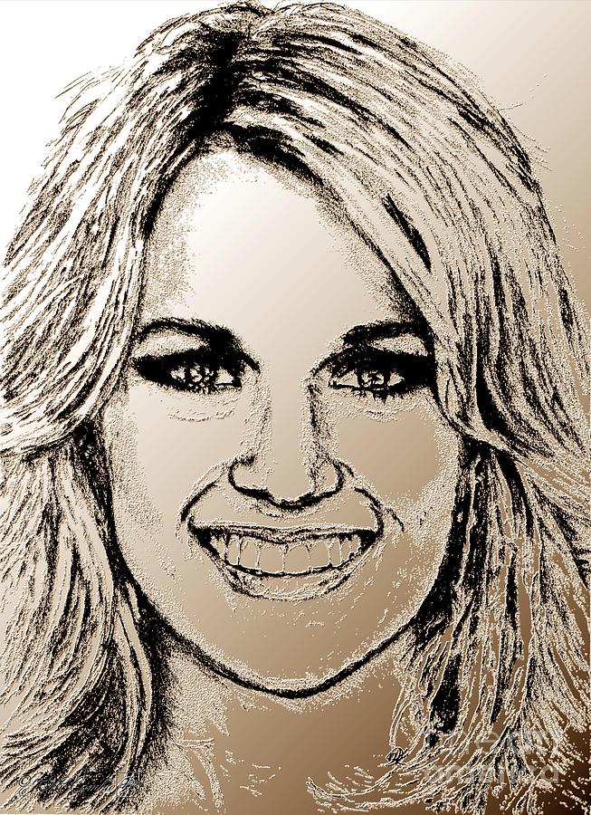 Carrie Underwood in 2011 #1 Digital Art by J McCombie