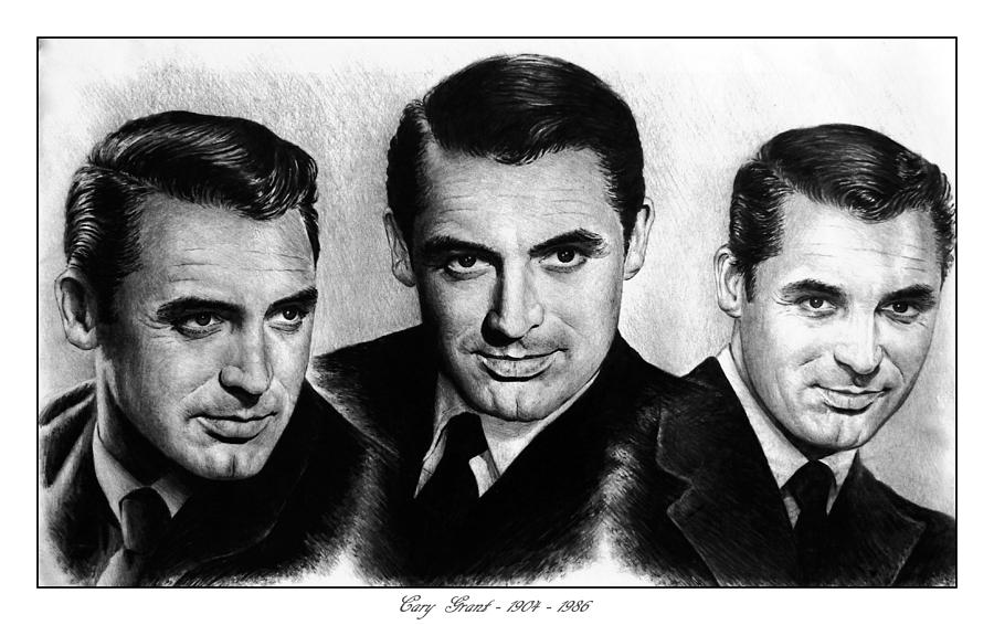 Cary Grant #1 Drawing by Andrew Read