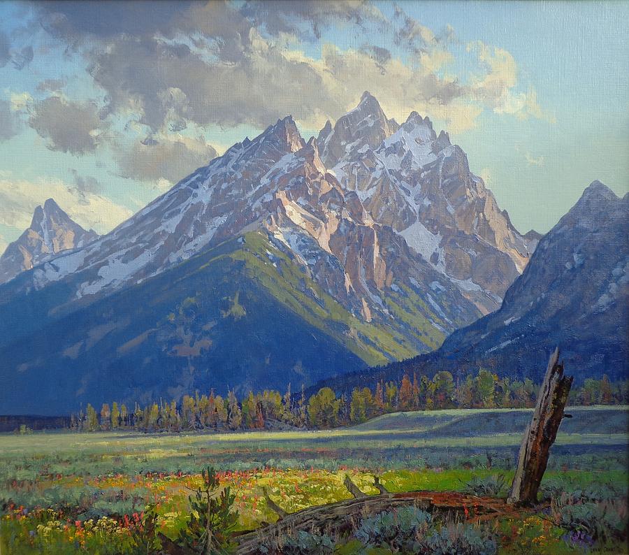 Landscape Painting - Cascade Canyon Shadows by Lanny Grant Landscape Painting - Cascade Canyon Shadows by Lanny Grant