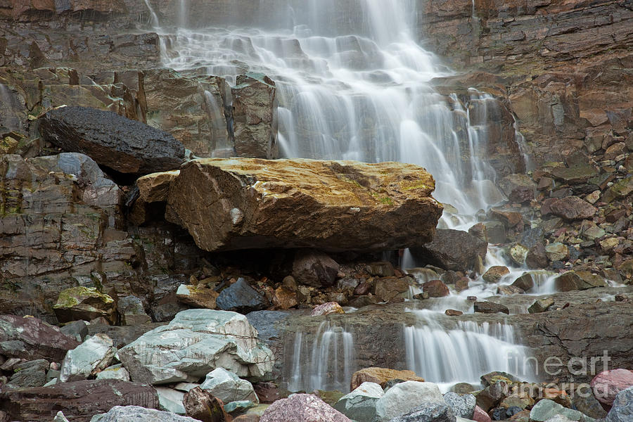 Mountain Photograph - Cascade Falls on Cascade Creek #1 by Fred Stearns
