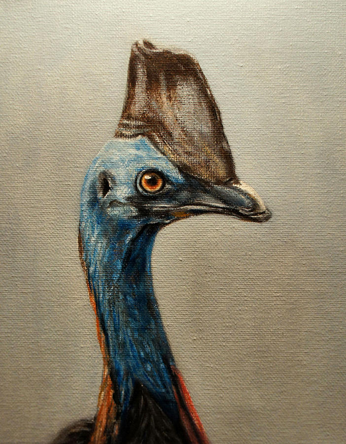 Cassowary Painting By Elizabeth Barrett