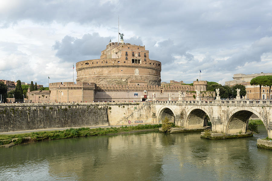 Castle St Angelo In Rome Italy Photograph by Brandon Bourdages