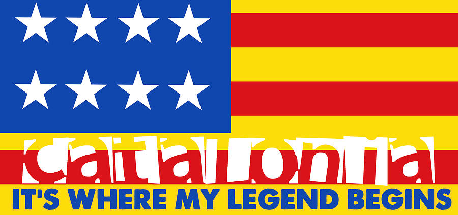 Catalonia is where my legend begins #1 Painting by Celestial Images