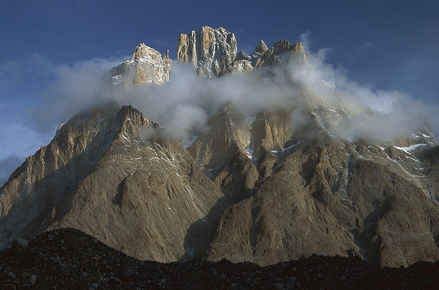 Cathedral Peaks At Dawn Pakistan Photograph by Colin Monteath
