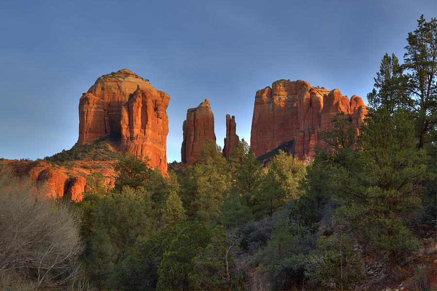 Cathedral Rocks in Sedona #1 Photograph by Alan Vance Ley