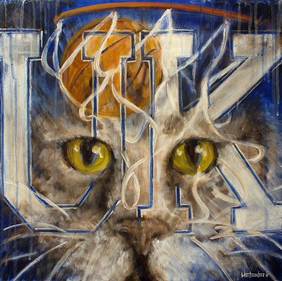 Sports Painting - Cats by Josh Hertzenberg