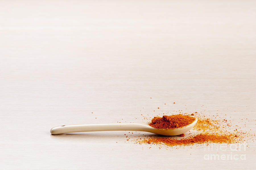 Spoon Still Life Photograph - Cayenne Pepper #1 by THP Creative