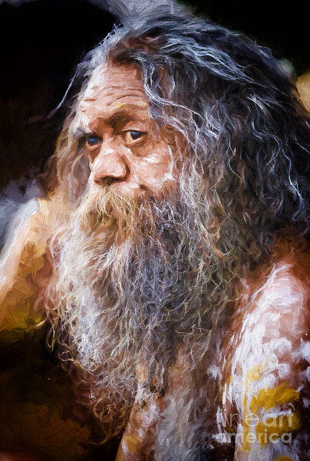 Cedric aboriginal busker Photograph by Sheila Smart Fine Art Photography