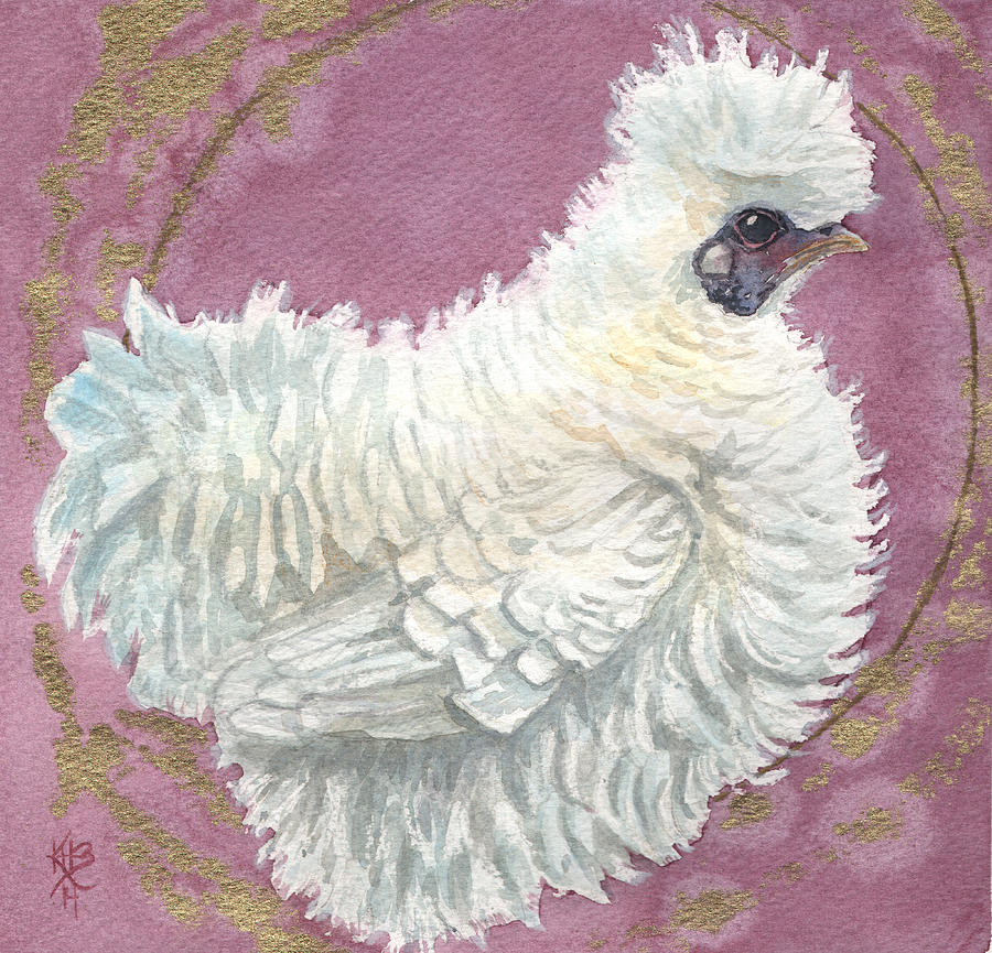 Chicken Painting - Celestial Chicken IX #2 by Kirsten Beitler