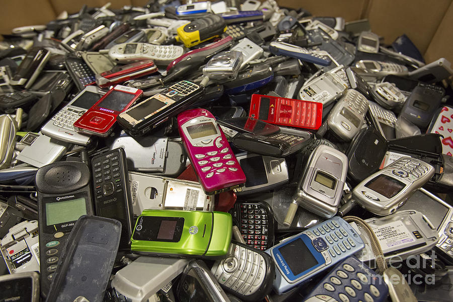Cell Phone Recycling #1 Photograph by Jim West