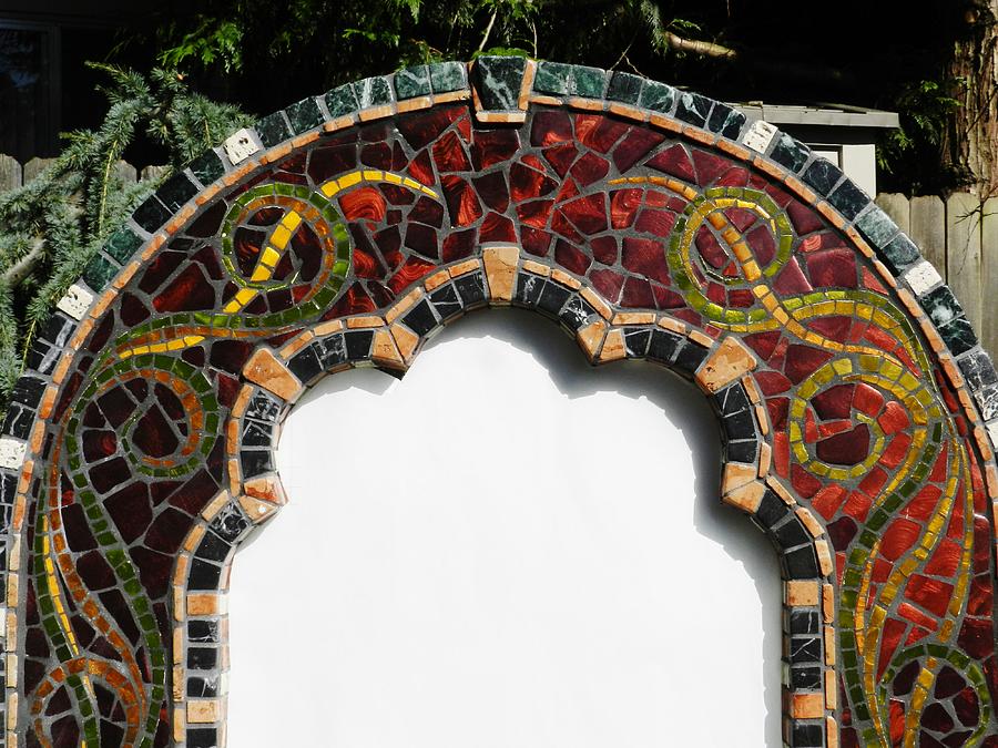 Celtic Mosaic Frame #1 Ceramic Art by Charles Lucas