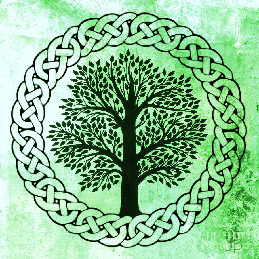 Celtic Tree of Life Digital Art by Mindy Bench