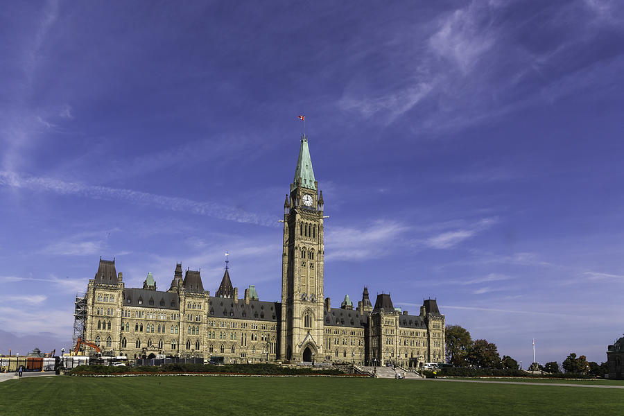 Centre Block of Canadas parliament buildings #1 Photograph by Josef Pittner