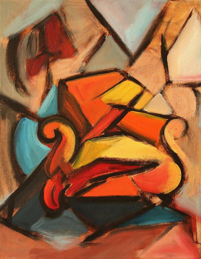 Abstract Painting - Chair Study #1 by Marilyn Wilcox