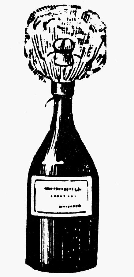Champagne Bottle #1 Drawing by Granger