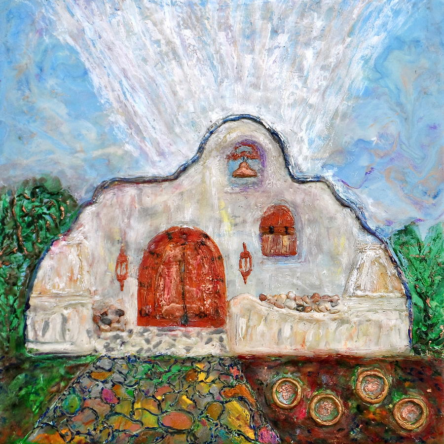 Chapel Painting - Chapel At Tubac Resort by Joe Bourne