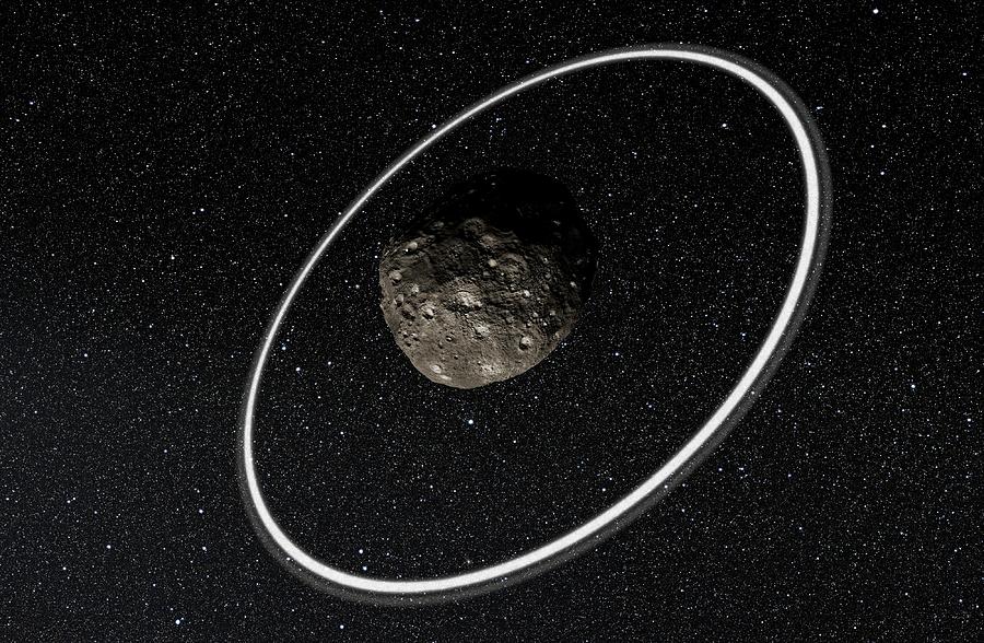 Centaur Photograph - Chariklo Minor Planet And Rings #1 by European Southern Observatory