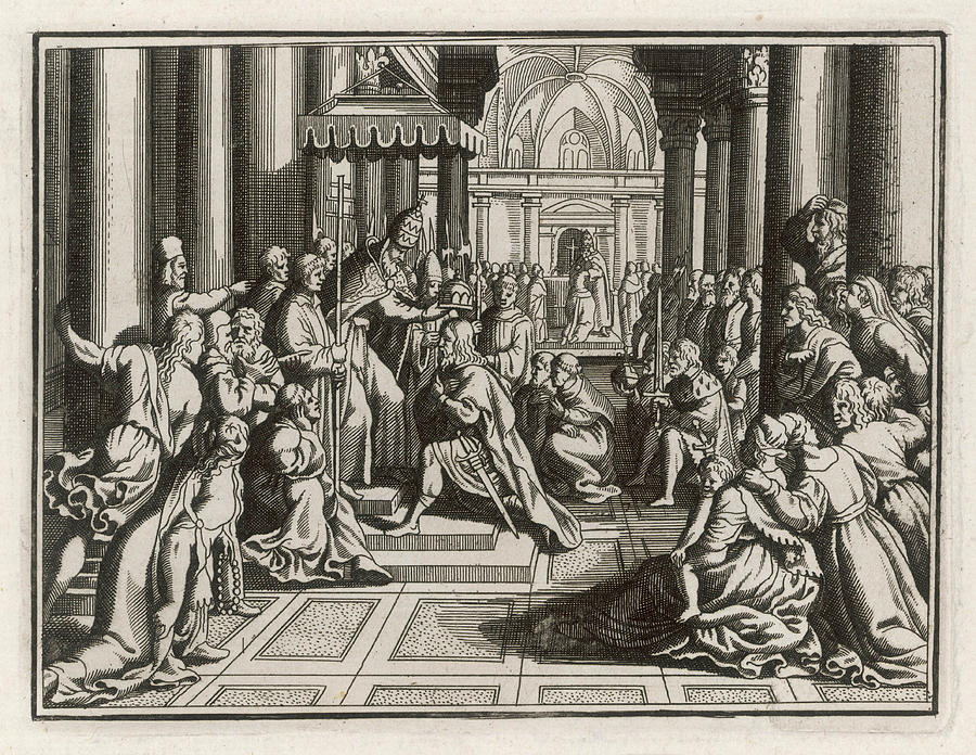 Charlemagne Is Crowned Emperor Drawing by Mary Evans Picture Library ...