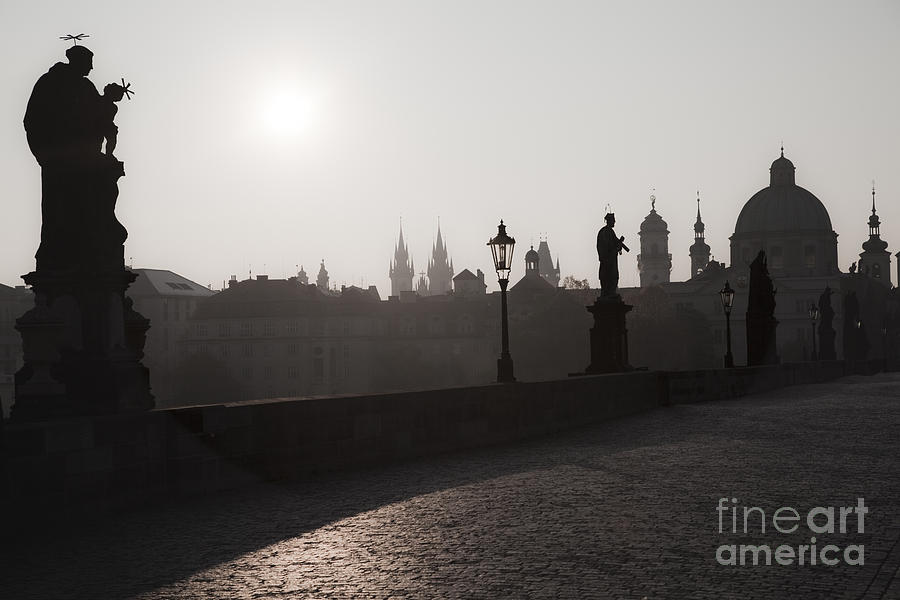 Charles Bridge Prague #1 Photograph by Maria Heyens
