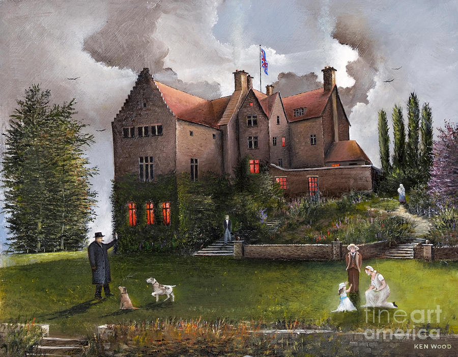 Chartwell - Home of Sir Winston Chrchill - England Painting by Ken Wood