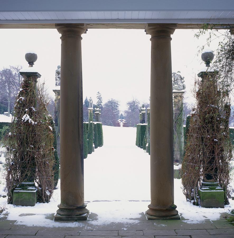 Winter Photograph - Chatsworth House #1 by Mike Vardy/science Photo Library