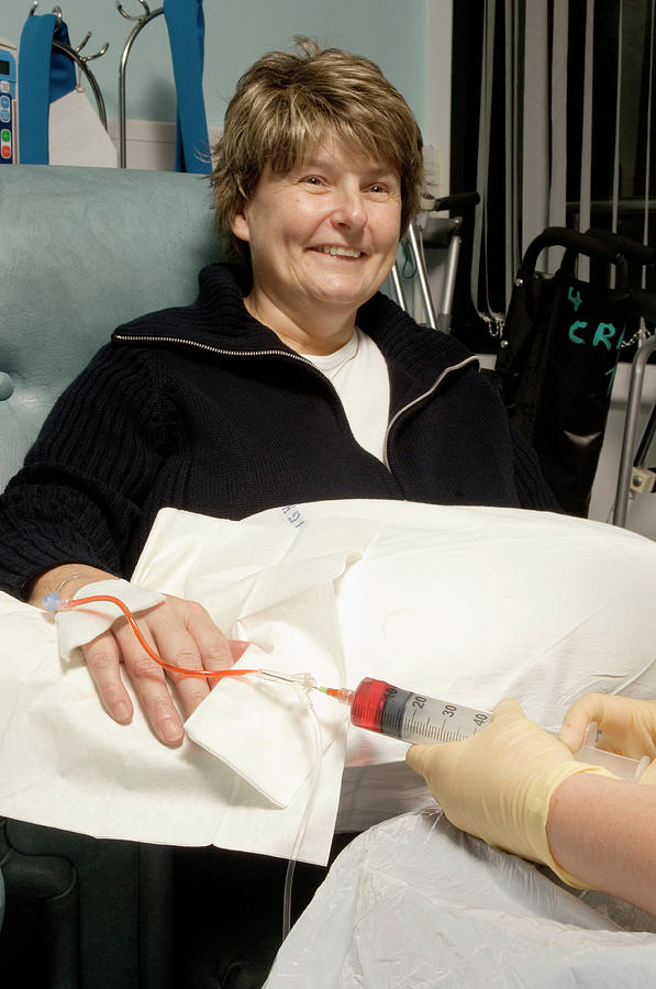 Chemotherapy Treatment #1 by Mark Thomas/science Photo Library