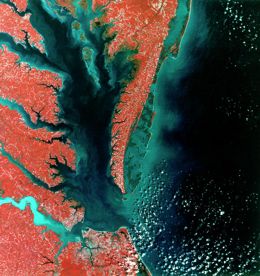 Chesapeake Bay #1 Photograph by Mda Information Systems/science Photo Library