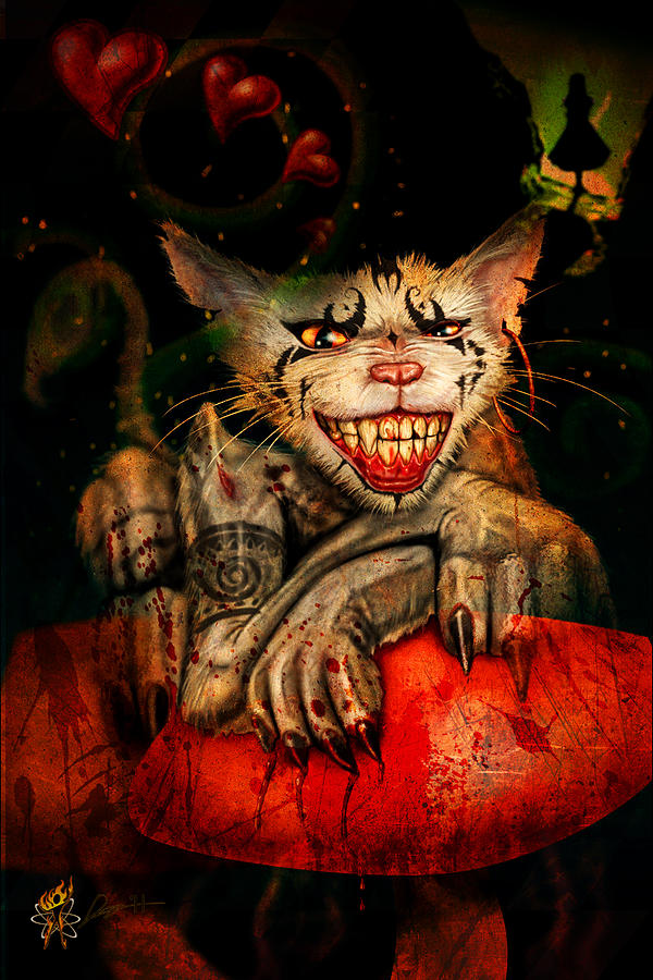 Cheshire Cat #1 Digital Art by Doug Schramm
