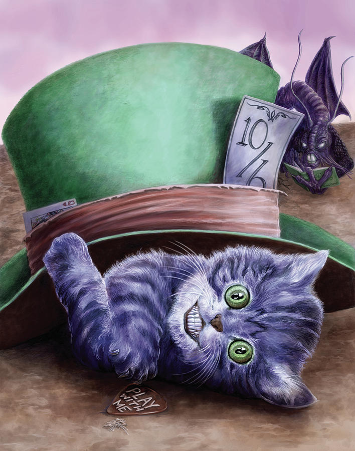 Cheshire Kitten #2 Painting by MGL Meiklejohn Graphics Licensing