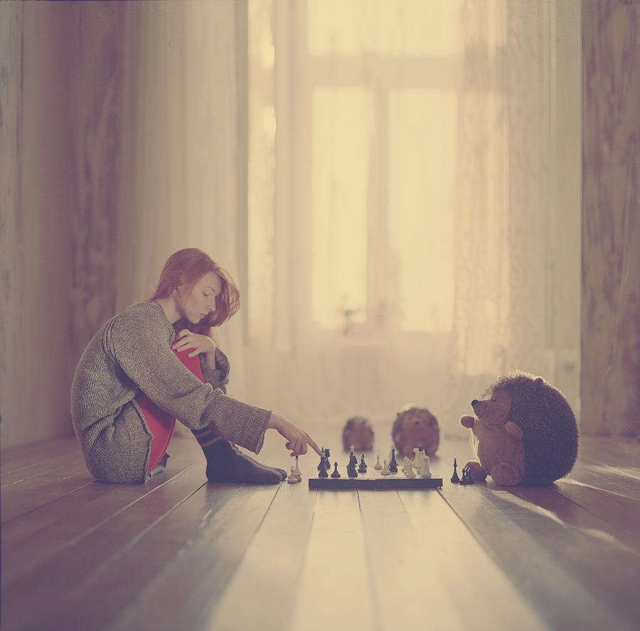 Vintage Photograph - Chess #1 by Anka Zhuravleva