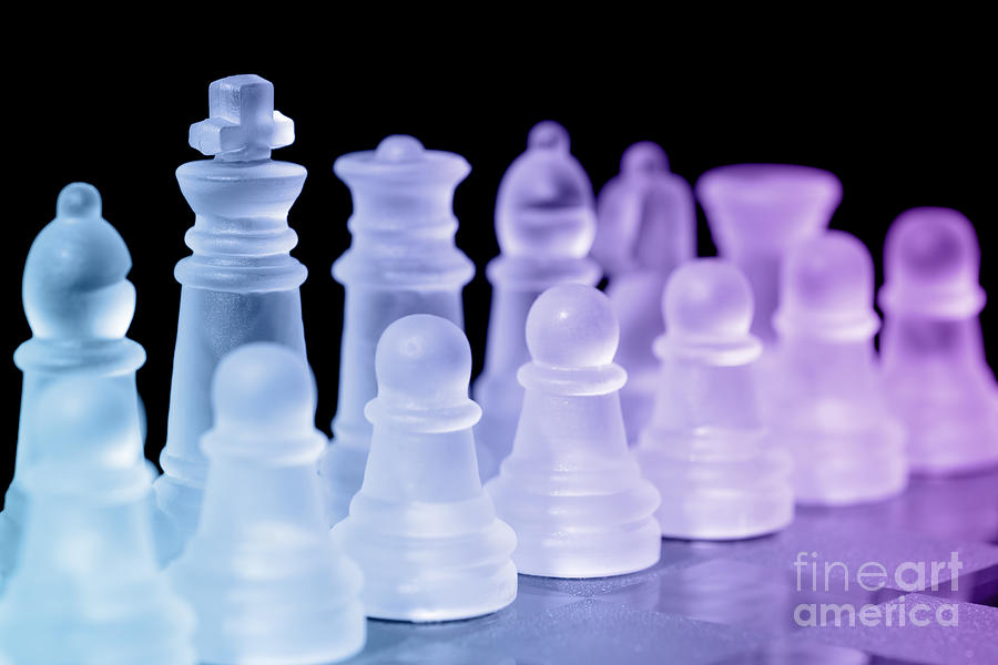 Chess Photograph - Chess Pieces #1 by Amanda Elwell