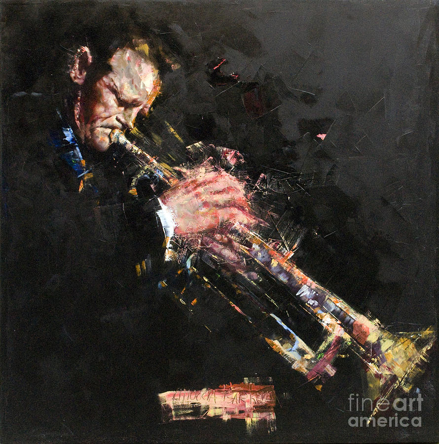 Jazz Painting - Chet Baker #1 by Massimo Chioccia