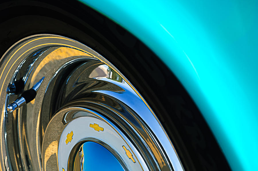 Chevrolet Wheel Emblem #1 Photograph by Jill Reger