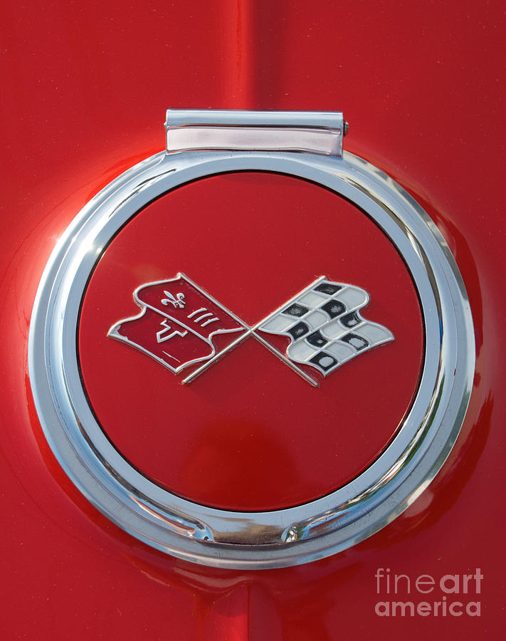 Chevy Corvette Sting Ray Coupe Logo #1 Photograph by Mark Dodd