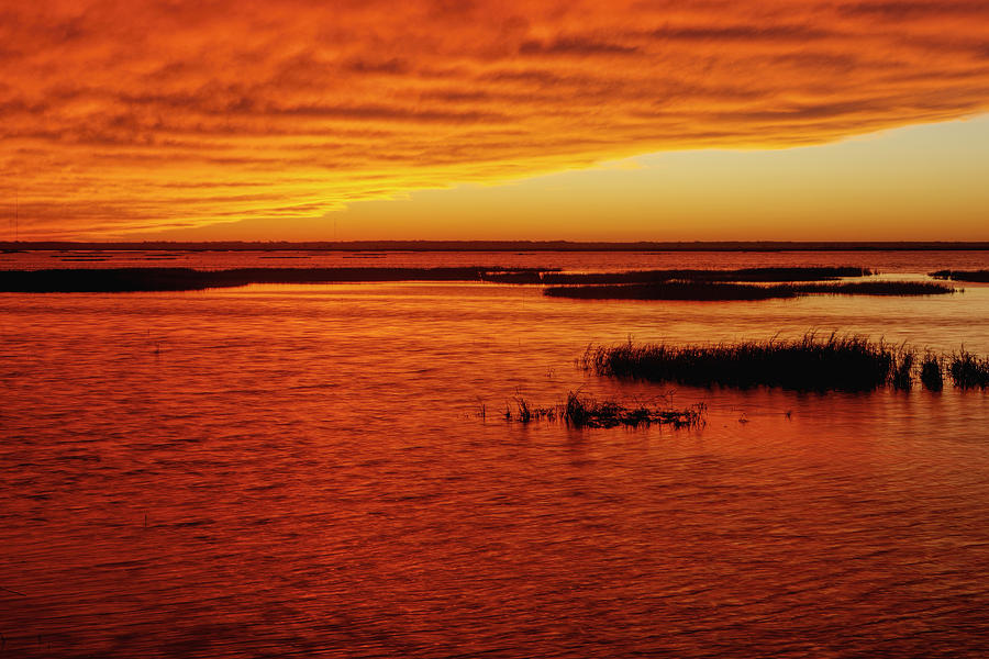 Cheyenne Bottoms sunset Photograph by Rob Graham